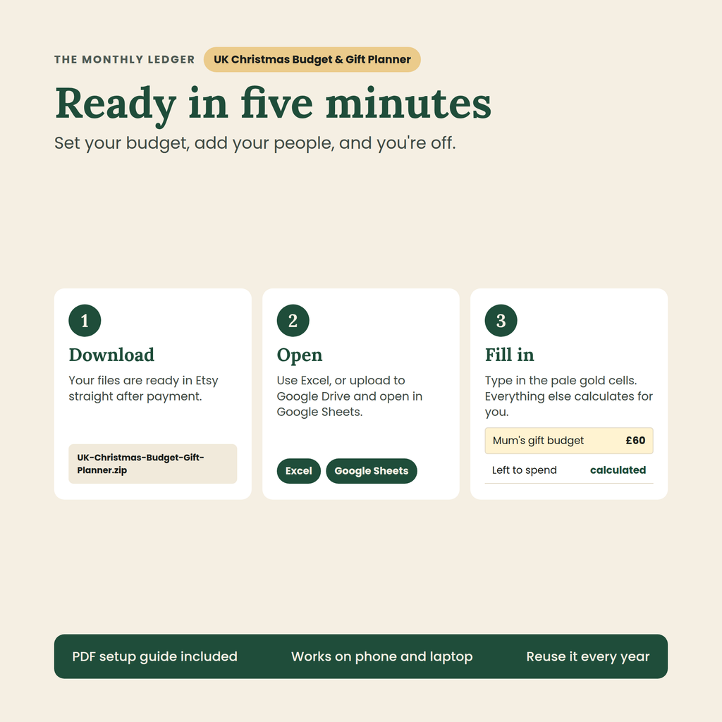 UK Christmas Budget & Gift Planner